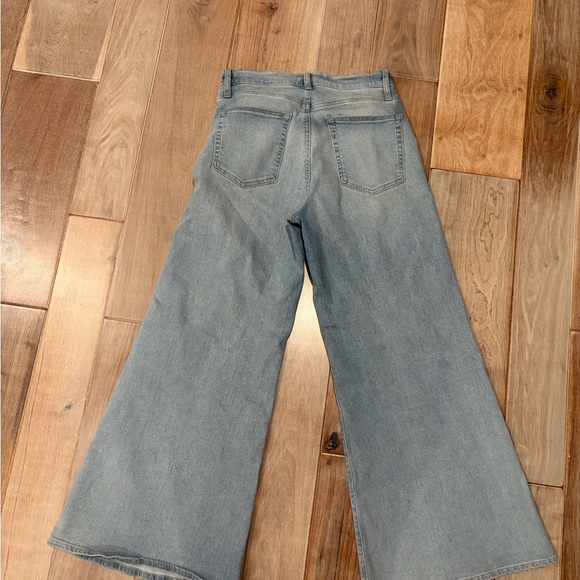 Frame Denim “Le Palazzo Crop” Jeans in Blue Springs - Picture 5 of 6